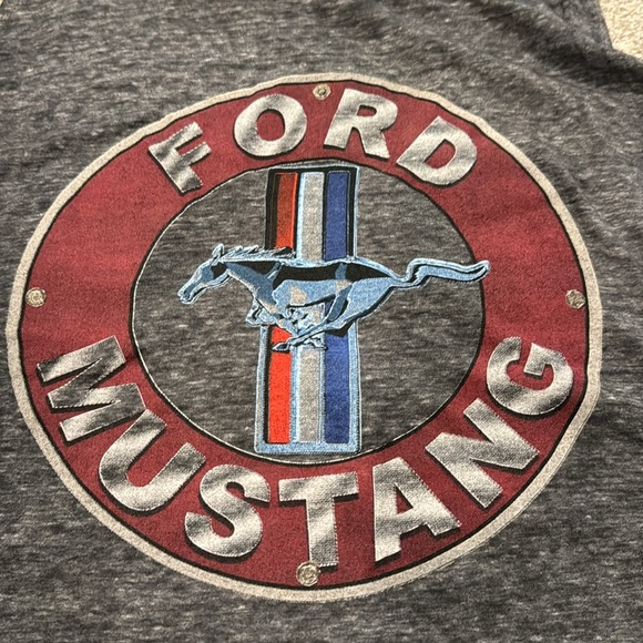 Ford Mustang Muscle Graphic Tank Top Tshirt - Officially Licensed - Gray Sz XL - Picture 2 of 4